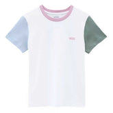 Vans T-Shirt Colorblock Donna Bianco | NonSoloSport