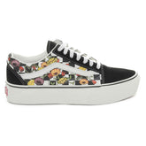 Vans Ua Old Skool Platform Poppy Checkerboard Donna Nero | NonSoloSport
