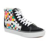 Vans Ua Sk8-Hi Floral Checkerboard Donna Nero | NonSoloSport