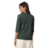 T-Shirt Donna What's Slim Manica 3-4 Verde | NonSoloSport