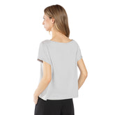 T-Shirt Donna What's Shoulder Drop Treat Grigio | NonSoloSport