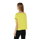 T-Shirt Donna What's Shoulder Drop Treat Lime | NonSoloSport