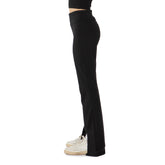 Pantalone Donna What's Jazz Front Split Treat Nero | NonSoloSport