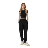 Pantalone Jogger Donna What's Treat Nero | NonSoloSport