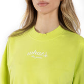Felpa Donna What's Treat Lime | NonSoloSport