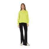 Felpa Donna What's Treat Lime | NonSoloSport
