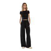 Pantalone Donna What's Wide Nero | NonSoloSport