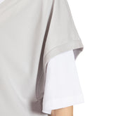 T-Shirt Gilet Donna What's Bianco Grigio | NonSoloSport