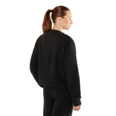 Felpa Donna What's Glamour Rib Neck Nero | NonSoloSport