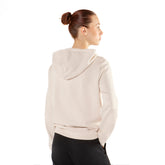 Felpa Donna What's Glamour Avorio Bordeaux | NonSoloSport
