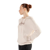 Felpa Donna What's Glamour Avorio Bordeaux | NonSoloSport