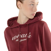Felpa Donna What's Glamour Bordeaux | NonSoloSport