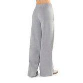 Pantalone Donna What's Wide Piping Grigio | NonSoloSport