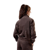 Felpa Donna What's Ciniglia Marrone | NonSoloSport