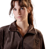 Felpa Donna What's Ciniglia Marrone | NonSoloSport