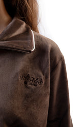 Felpa Donna What's Ciniglia Marrone | NonSoloSport
