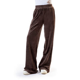 Pantalone Donna What's Wide Ciniglia Marrone | NonSoloSport