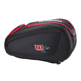 Borsa Padel Wilson Bela Super Tour Rosso Nero | NonSoloSport