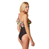 4Giveness Costume Intero Monospalla Flower Pop Volant Multicolor | NonSoloSport
