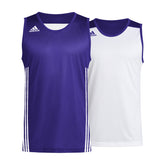 adidas Canotta 3G Spee Reversibile Uomo Bianco Blu | NonSoloSport
