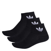 adidas Calze Mid Ankle 3 Paia Nero Bianco | NonSoloSport