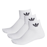 adidas Calze Mid Ankle 3 Paia Bianco Nero | NonSoloSport