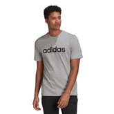 Adidas T-Shirt Linear Uomo Grigio | NonSoloSport