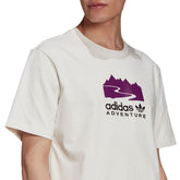 Adidas T-Shirt Adventure Logo Uomo Bianco | NonSoloSport