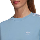 adidas T-Shirt Adicolor Classics Satin Tape Donna Celeste | NonSoloSport