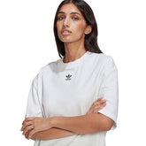 adidas T-Shirt Essential Donna Bianco Nero | NonSoloSport