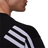 adidas Felpa Sportswear Future Icons 3 Stripes Uomo Nero Bianco | NonSoloSport