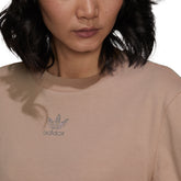 adidas T-Shirt 2000 Luxe Cropped Donna Beige | NonSoloSport