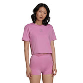 adidas T-Shirt 2000 Luxe Cropped Donna Rosa | NonSoloSport