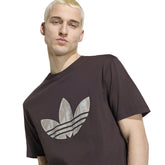 T-Shirt Uomo Adidas Trefoil Monogram Marrone | NonSoloSport