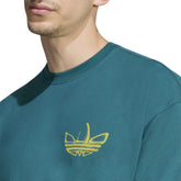 T-Shirt Uomo Adidas Powder Tongue Verde Acqua | NonSoloSport