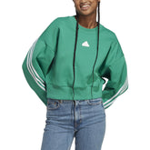 adidas Felpa Dk 3 Stripes Icons Donna Verde | NonSoloSport