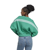 adidas Felpa Dk 3 Stripes Icons Donna Verde | NonSoloSport