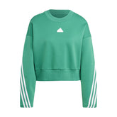 adidas Felpa Dk 3 Stripes Icons Donna Verde | NonSoloSport