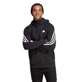 Adidas Felpa Future Icons 3 Stripes Uomo Nero | NonSoloSport