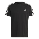 adidas T-Shirt Essential Single Jersey 3Stripes Uomo Nero | NonSoloSport