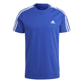 adidas T-Shirt Essential Single Jersey 3 Stripes Uomo Blu | NonSoloSport