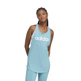 adidas Canotta Loungewear Essentials Logo Donna Azzurro | NonSoloSport