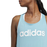 adidas Canotta Loungewear Essentials Logo Donna Azzurro | NonSoloSport