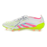 Scarpa da Calcio Uomo Adidas Predator Elite Fold Over Tongue Firm Ground Bianco Rosa Lime | NonSoloSport