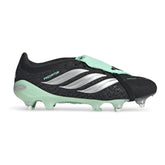 Scarpa da Calcio Uomo Adidas Predator Pro Fold-Over Tongue Terreni Morbidi Nero Verde Menta | NonSoloSport