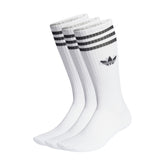 adidas Calze Solid Crew 3 Paia Bianco Nero | NonSoloSport