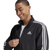 adidas Tuta Full Zip 3 Stripes Uomo Nero | NonSoloSport