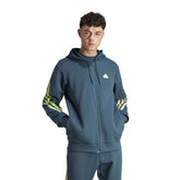 adidas Felpa Future Icons 3 Stripes Uomo Petrolio | NonSoloSport