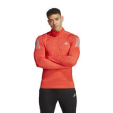 T-Shirt Uomo adidas Otr 1/4 Zip Manica Lunga Arancione | NonSoloSport