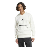 adidas Felpa City Escape Fleece Donna Bianco | NonSoloSport